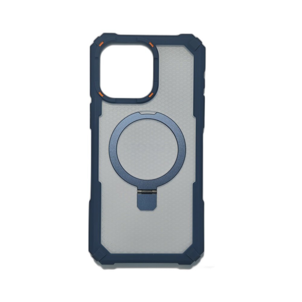 جراب MOMO019 الشفاف بمسند خلفي لايفون 15 برو ماكس - MOMO019 Clear Kickstand Case for iPhone 15 Pro Max