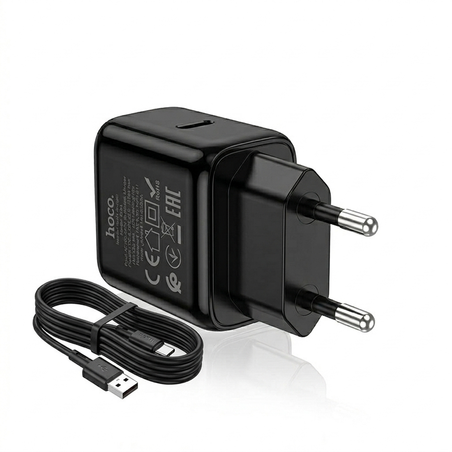 شاحن هوكو Hoco C109A بقوة 18W QC3.0 مع كابل Type-C