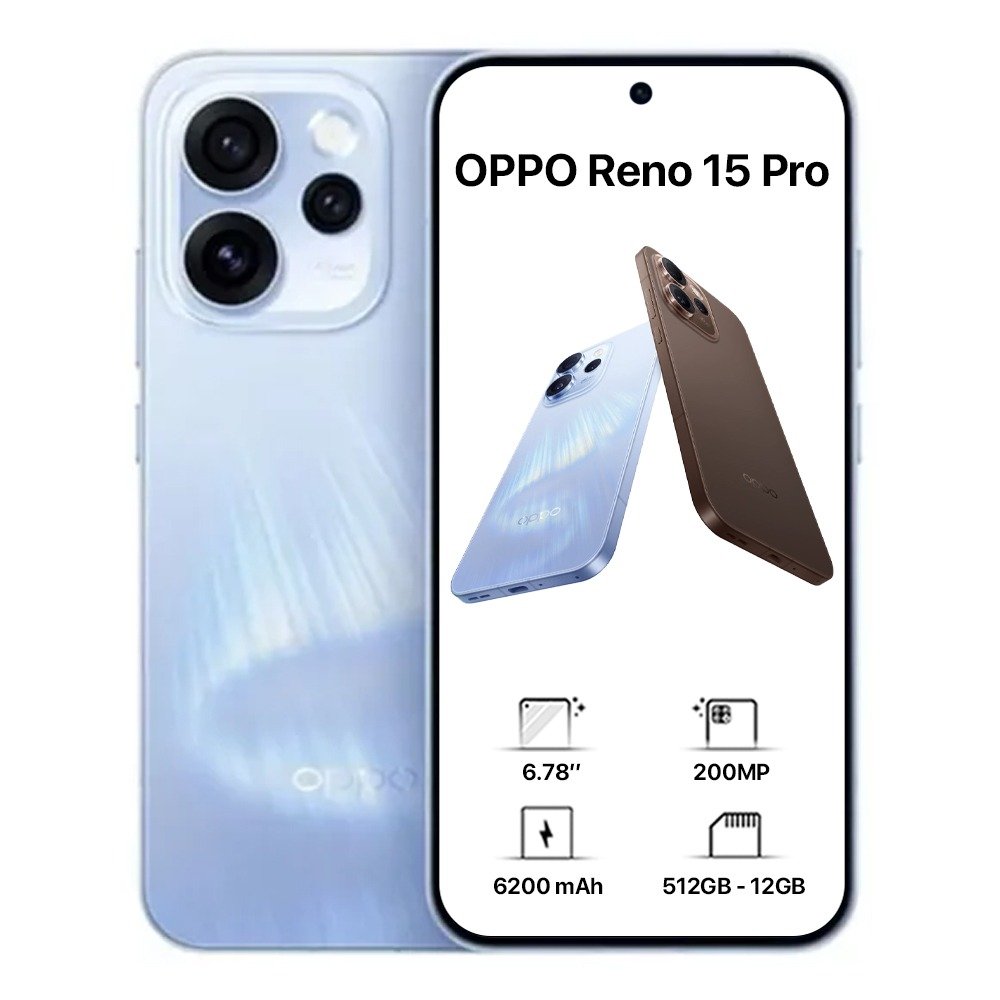 اوبو رينو 15 برو 5G ذاكرة 12 جيجا تخزين 512 جيجا - Oppo Reno 15 Pro 5G (12GB/512GB)