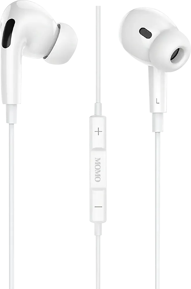 سماعة سلكية MOMO بمنفذ Type-C موديل 022205 - MOMO Type-C Wired Earphone 022205